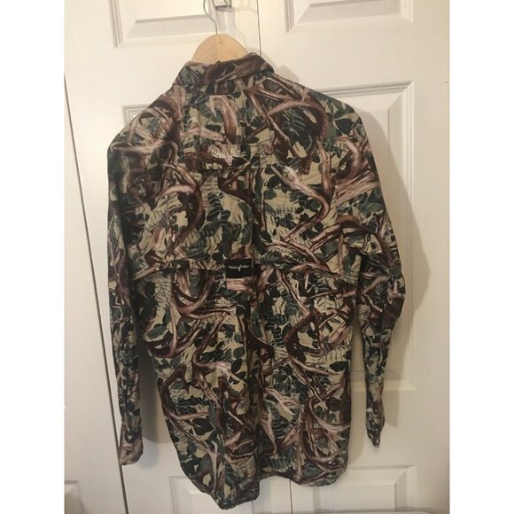 Hidden Antler Men's Sz S Camo Long Sleeve Vented Back‎ Cotton Hunting Shirt - Picture 6 of 8